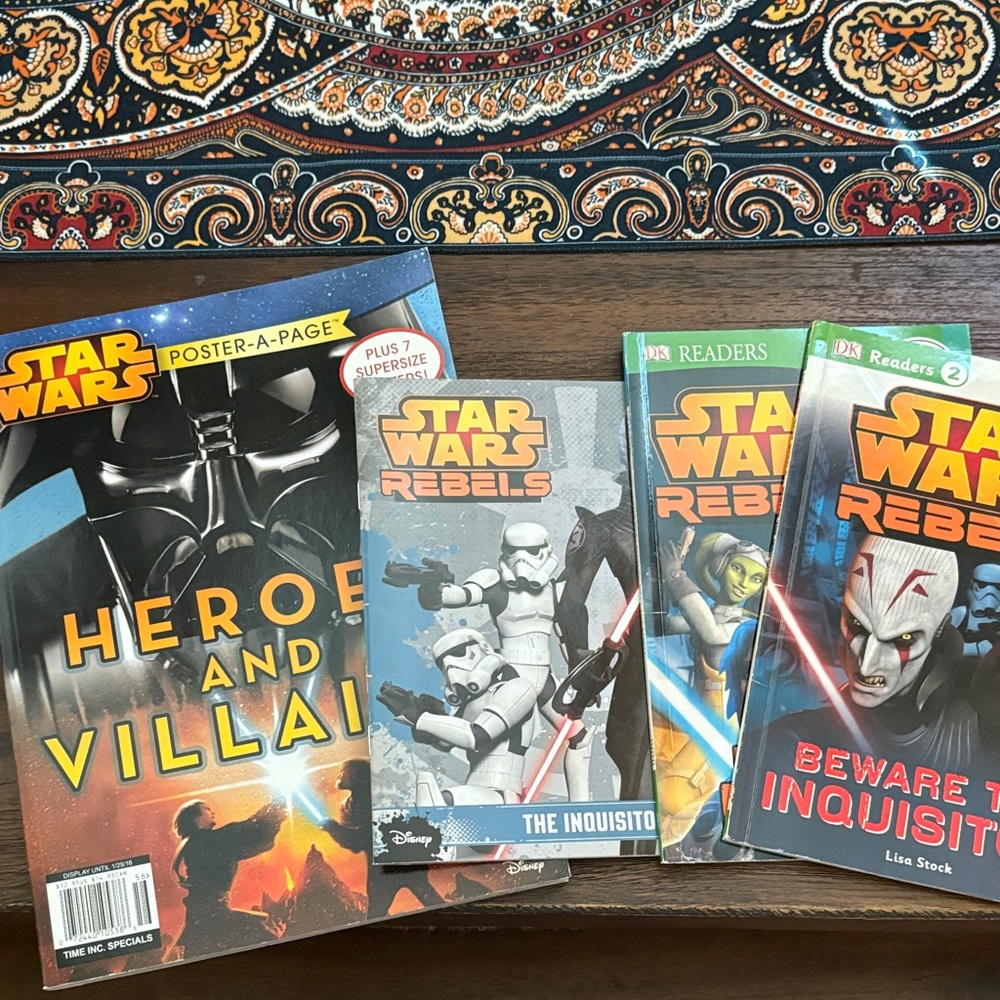 Star Wars Book Collection, large poster book, level 2 reading books and more
